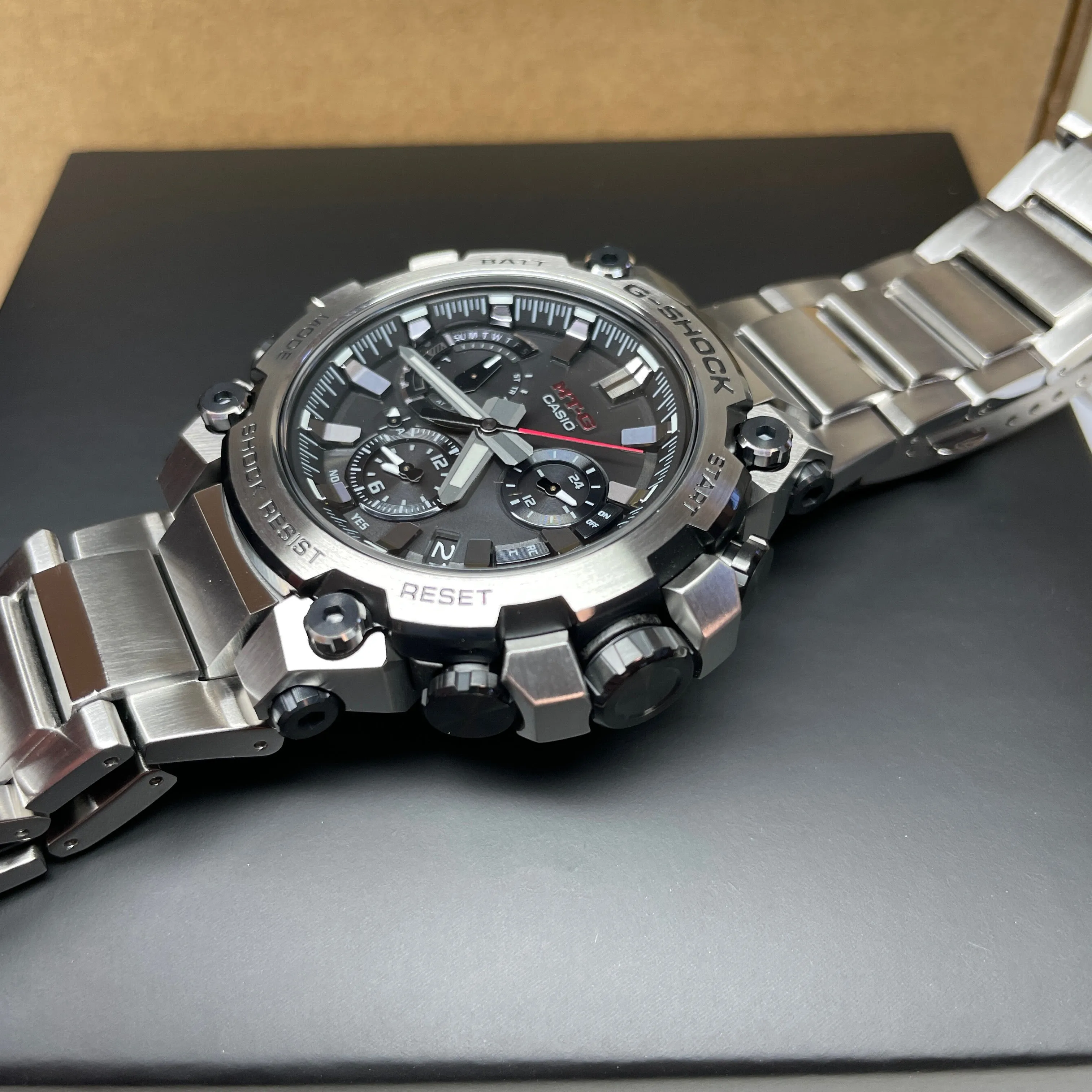 Casio G-Shock MTG MTGB3000D-1A Light and Shadow Steel Bluetooth Watch