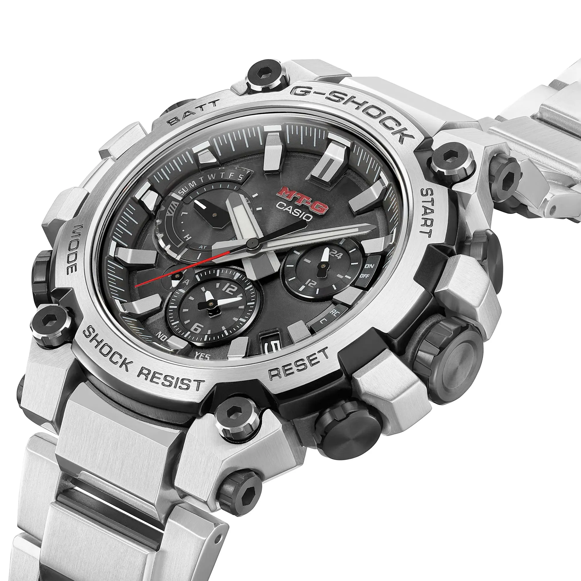 Casio G-Shock MTG MTGB3000D-1A Light and Shadow Steel Bluetooth Watch