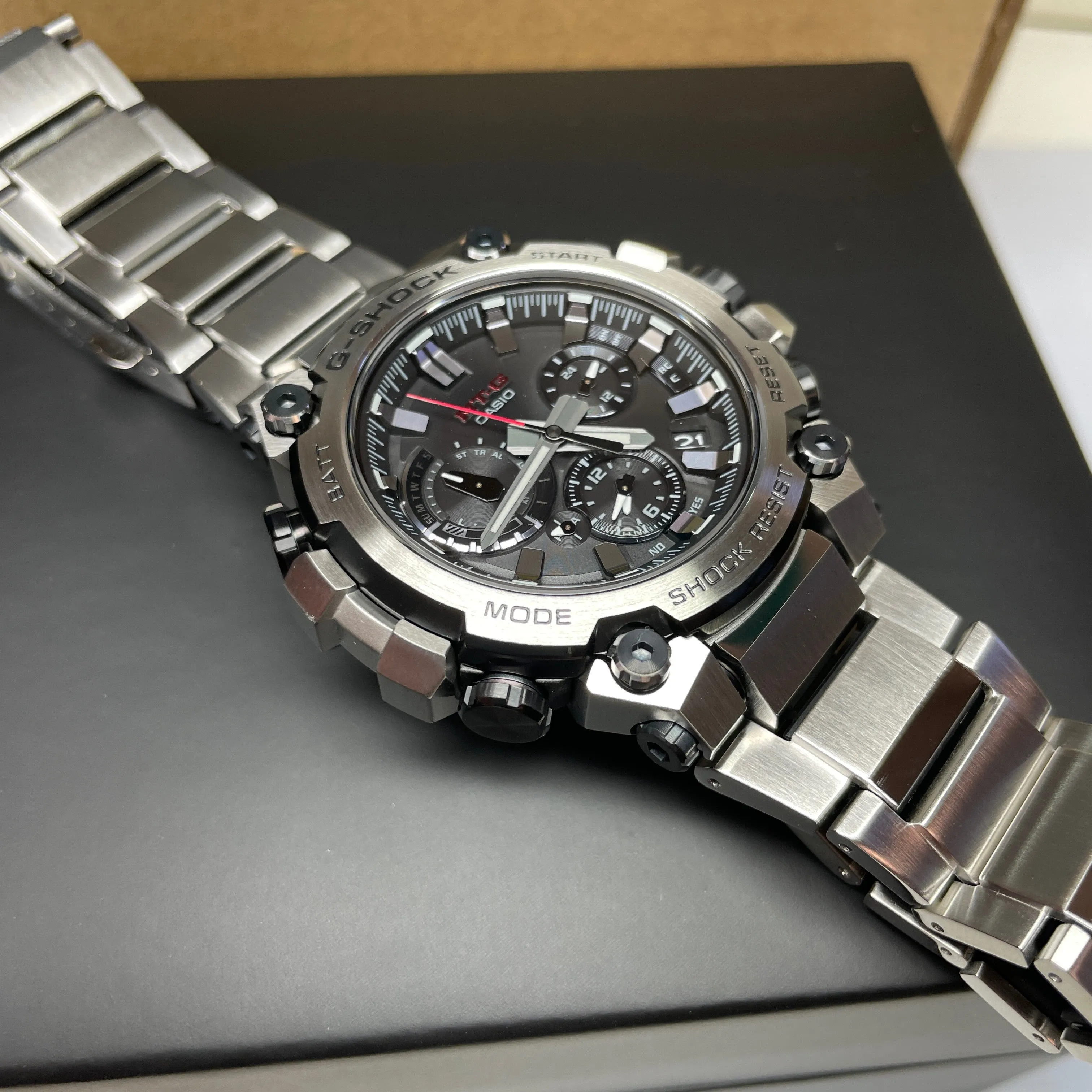 Casio G-Shock MTG MTGB3000D-1A Light and Shadow Steel Bluetooth Watch