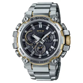 Casio G-Shock MTG MTGB3000D-1A9 Silver & Gold Steel Bluetooth Watch Limited