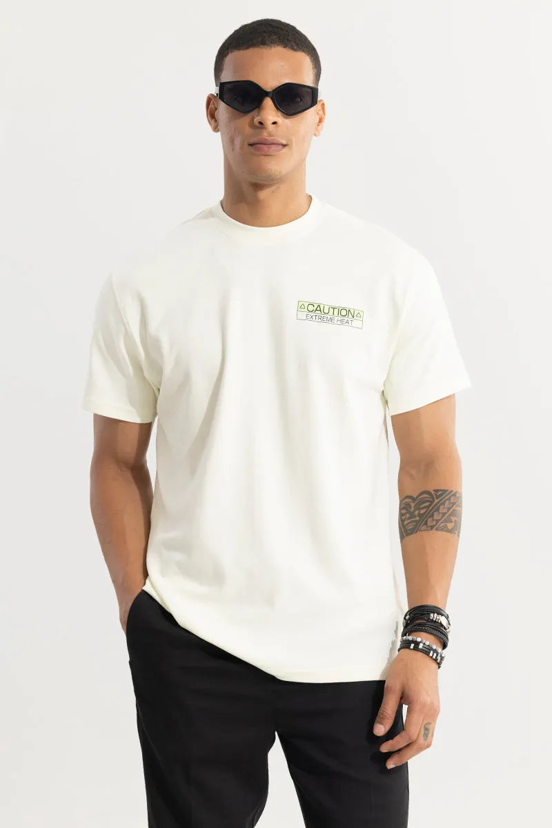 Caution Extreme White T-Shirt