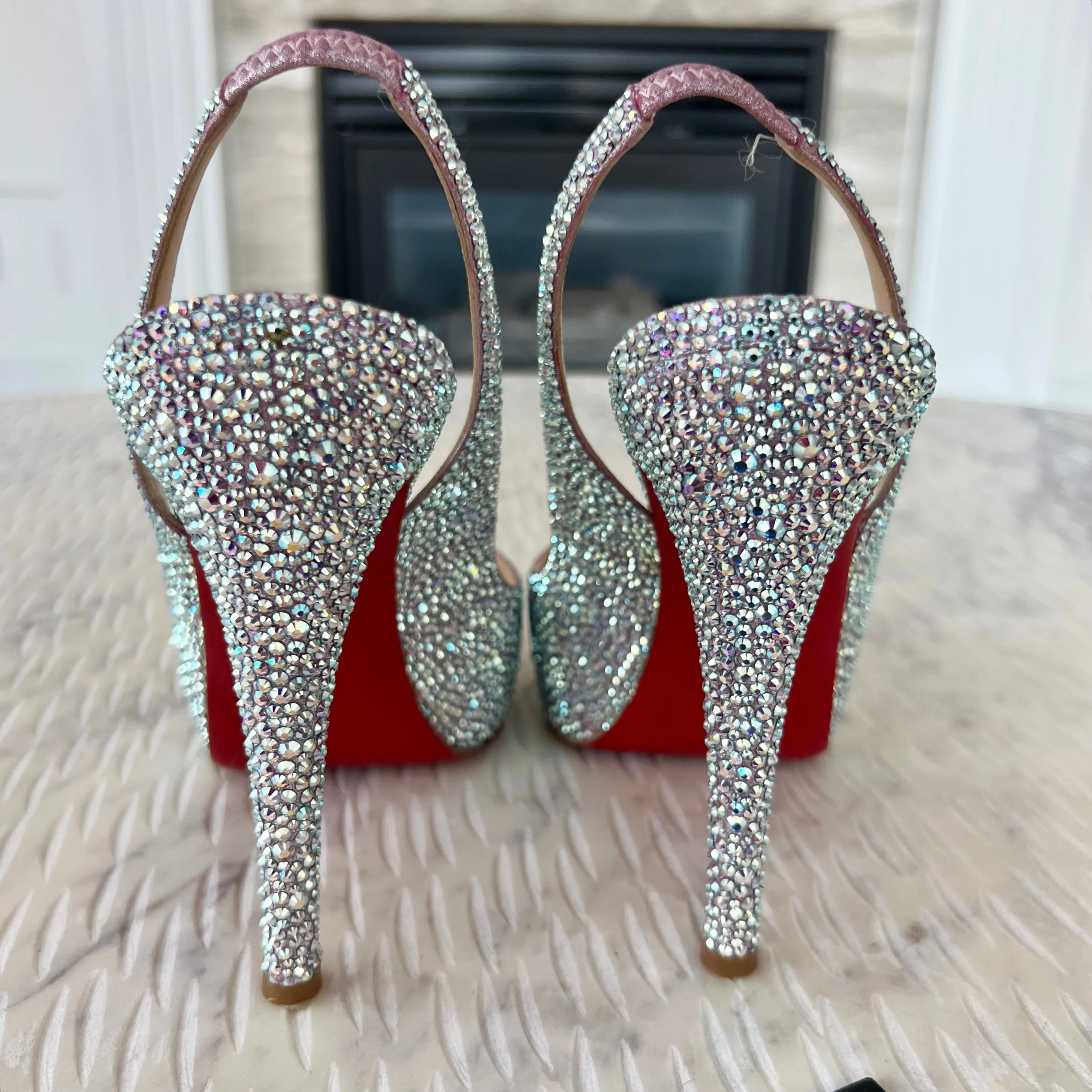 Christian Louboutin Strass Very Riche 120 Platform Pumps Aurora Boreale