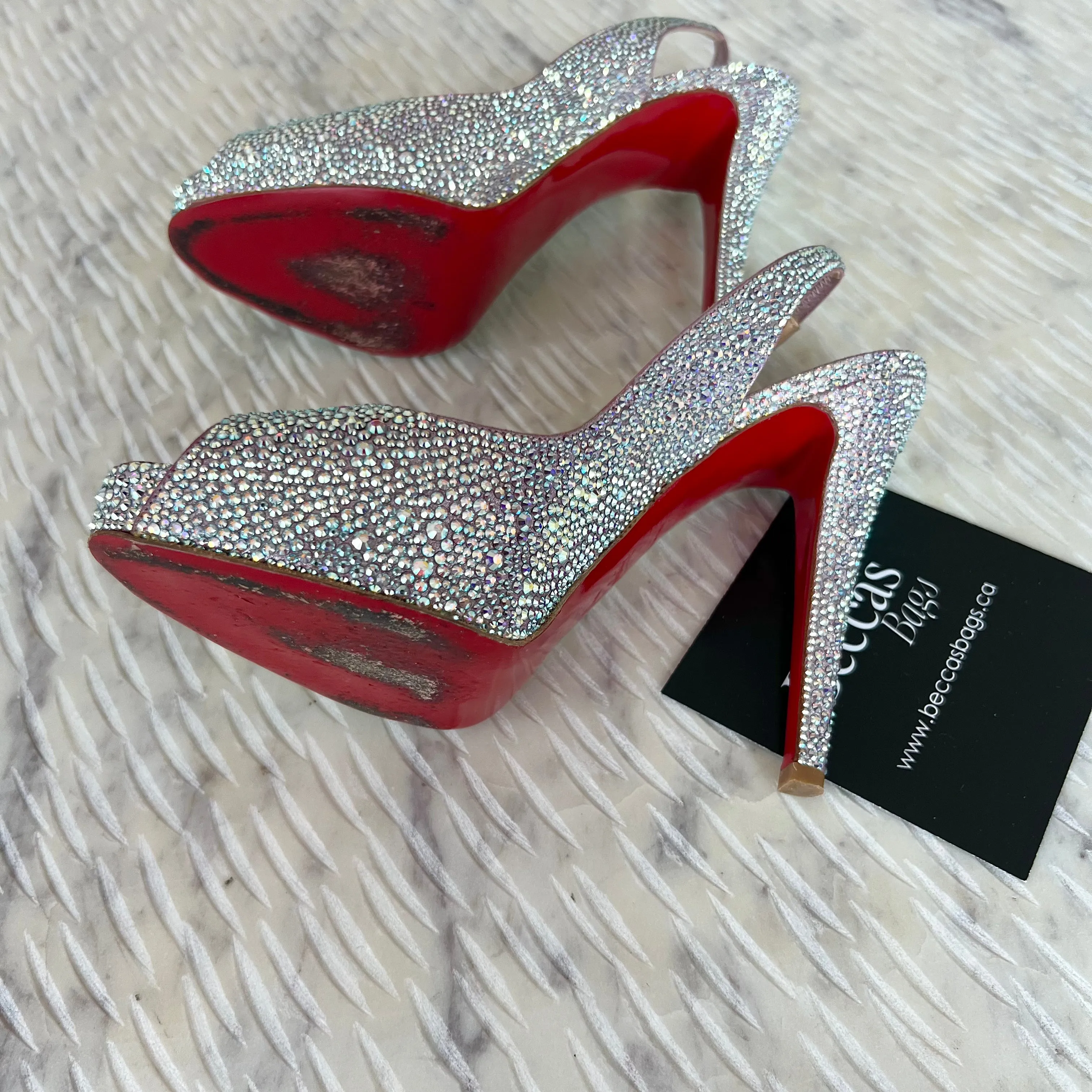 Christian Louboutin Strass Very Riche 120 Platform Pumps Aurora Boreale