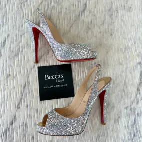 Christian Louboutin Strass Very Riche 120 Platform Pumps Aurora Boreale