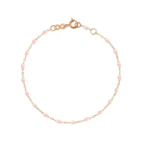 Classic Gigi Baby Pink bracelet, Rose Gold, 7.5"