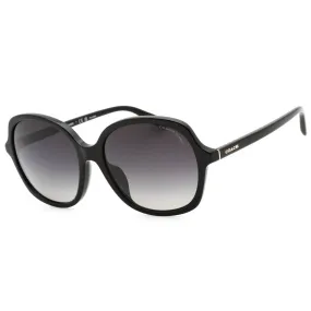 Coach 0HC8360U Sunglasses Black/Polarized Grey Gradient Women's