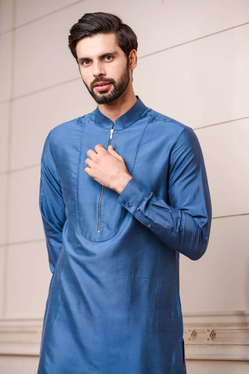 Cobalt Blue Single Kurta