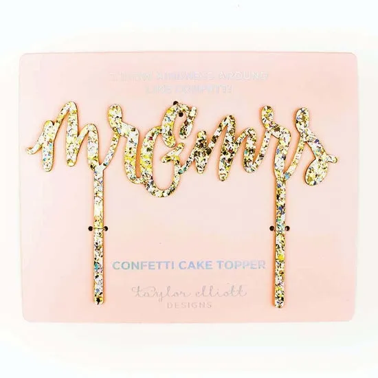 Confetti Cake Topper ~ Various Themes