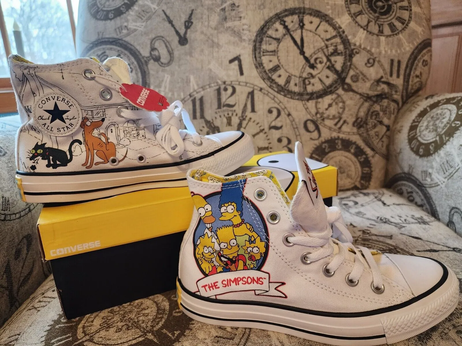 Converse All Star Personalizzata a mano The Simpson