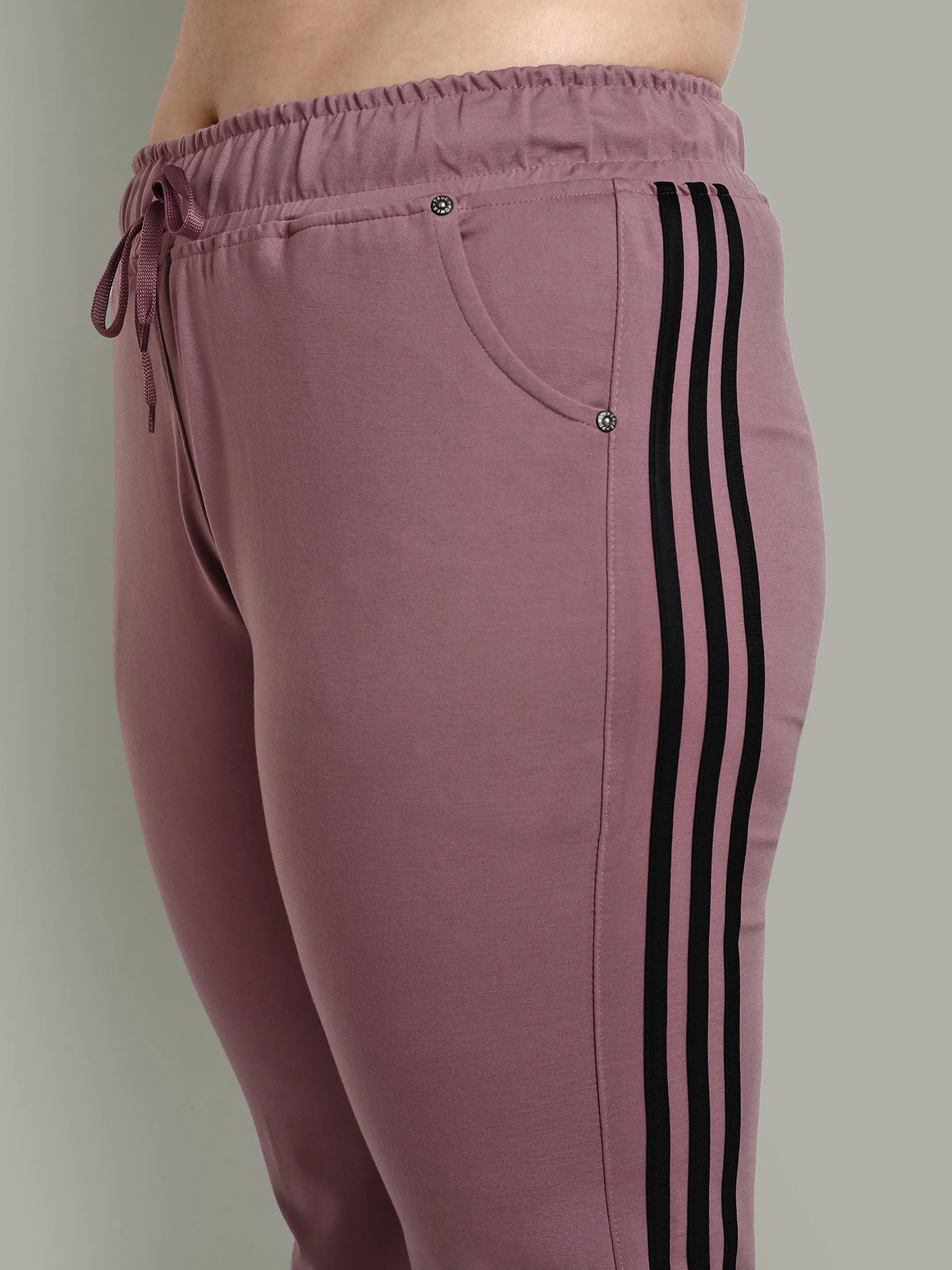 Cotton Rich Side Stripes Joggers Pants