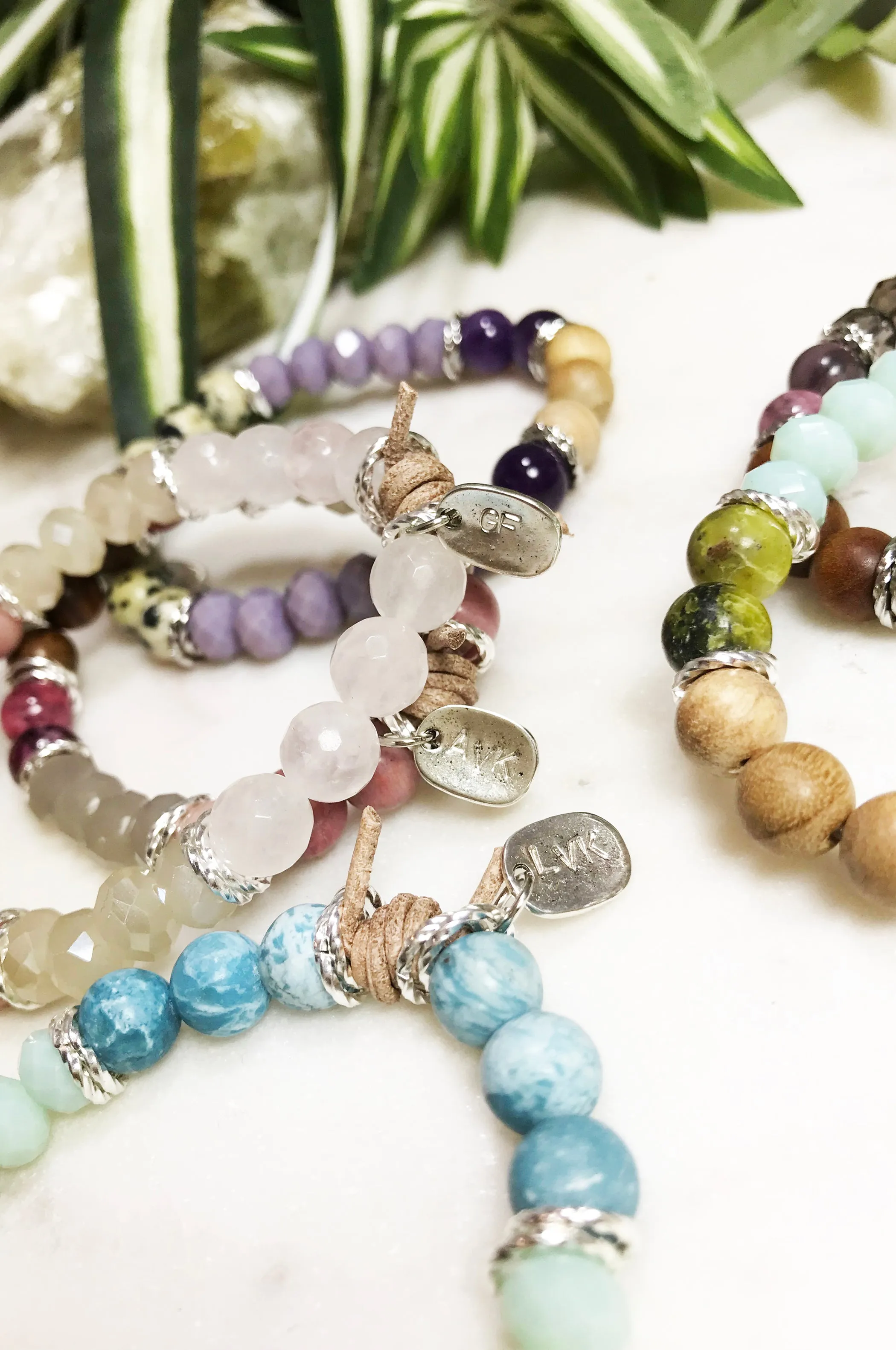 custom therapy bracelet stack - TH-3X-01-BR