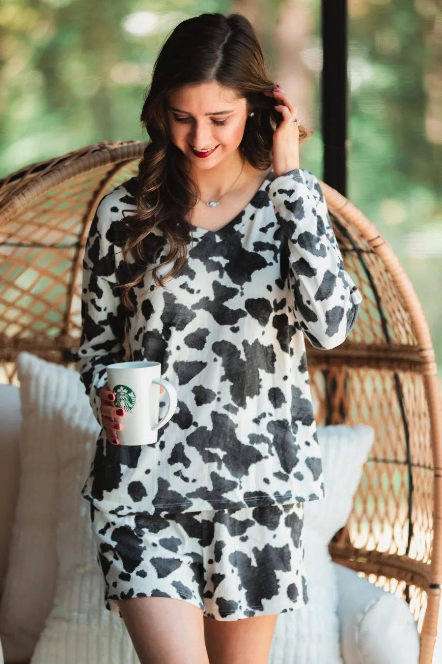 Danny Cow Print Lounge Set