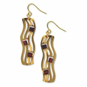 David Howell, The Kiss Wave Pattern Earrings