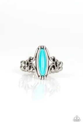 Desert Canyons Turquoise Blue Stone Ring - Paparazzi Accessories