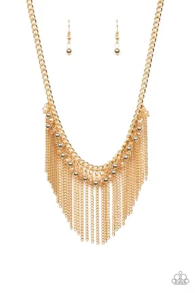 Divinely Diva - Gold Paparazzi Necklace