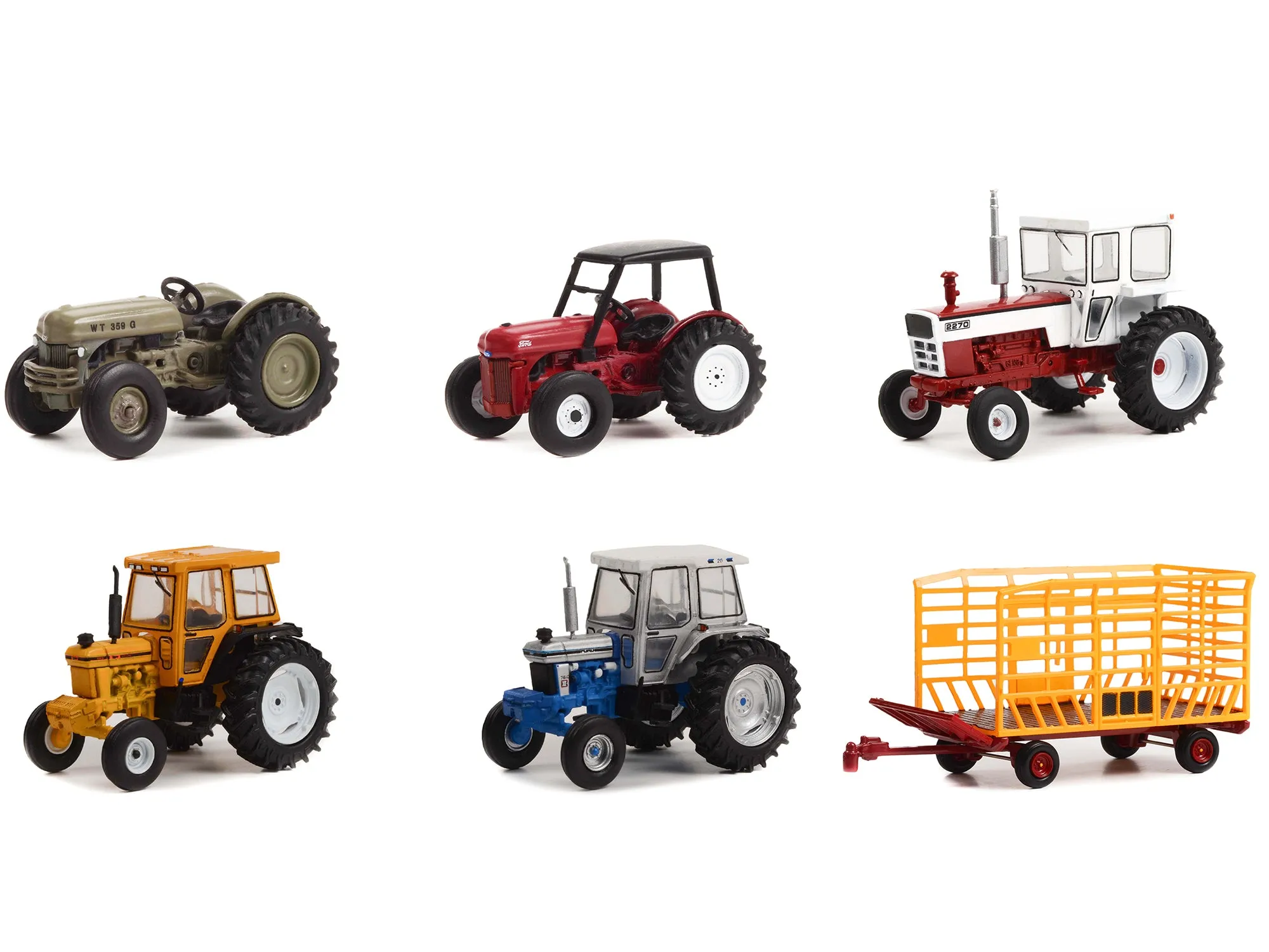 Down on the Farm Series Set of 6 pieces Release 7 1/64 Diecast Models by Greenlight