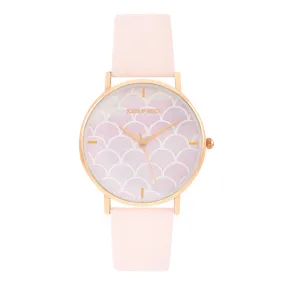 Dreamy Pastel Pink PU Strap Watch