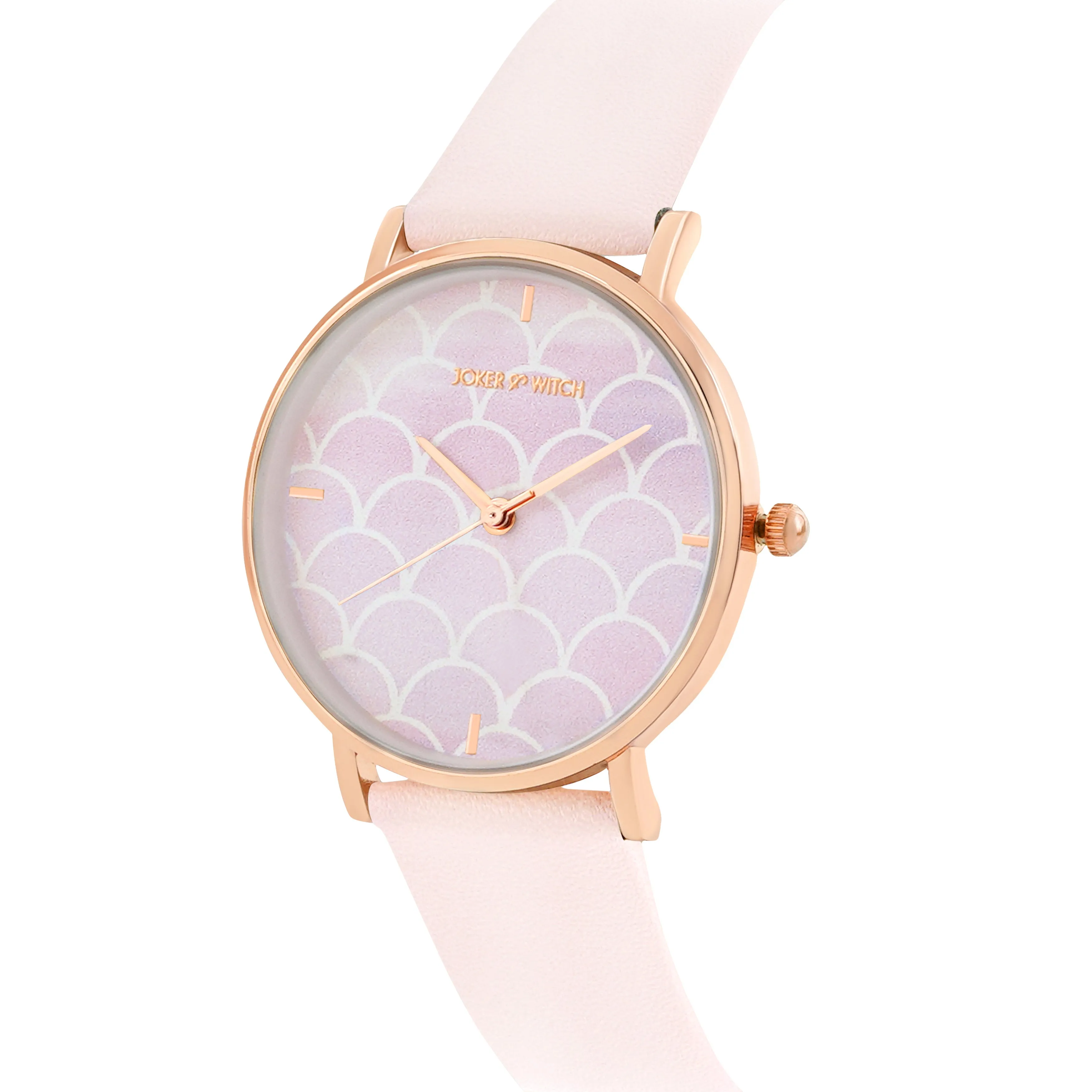 Dreamy Pastel Pink PU Strap Watch