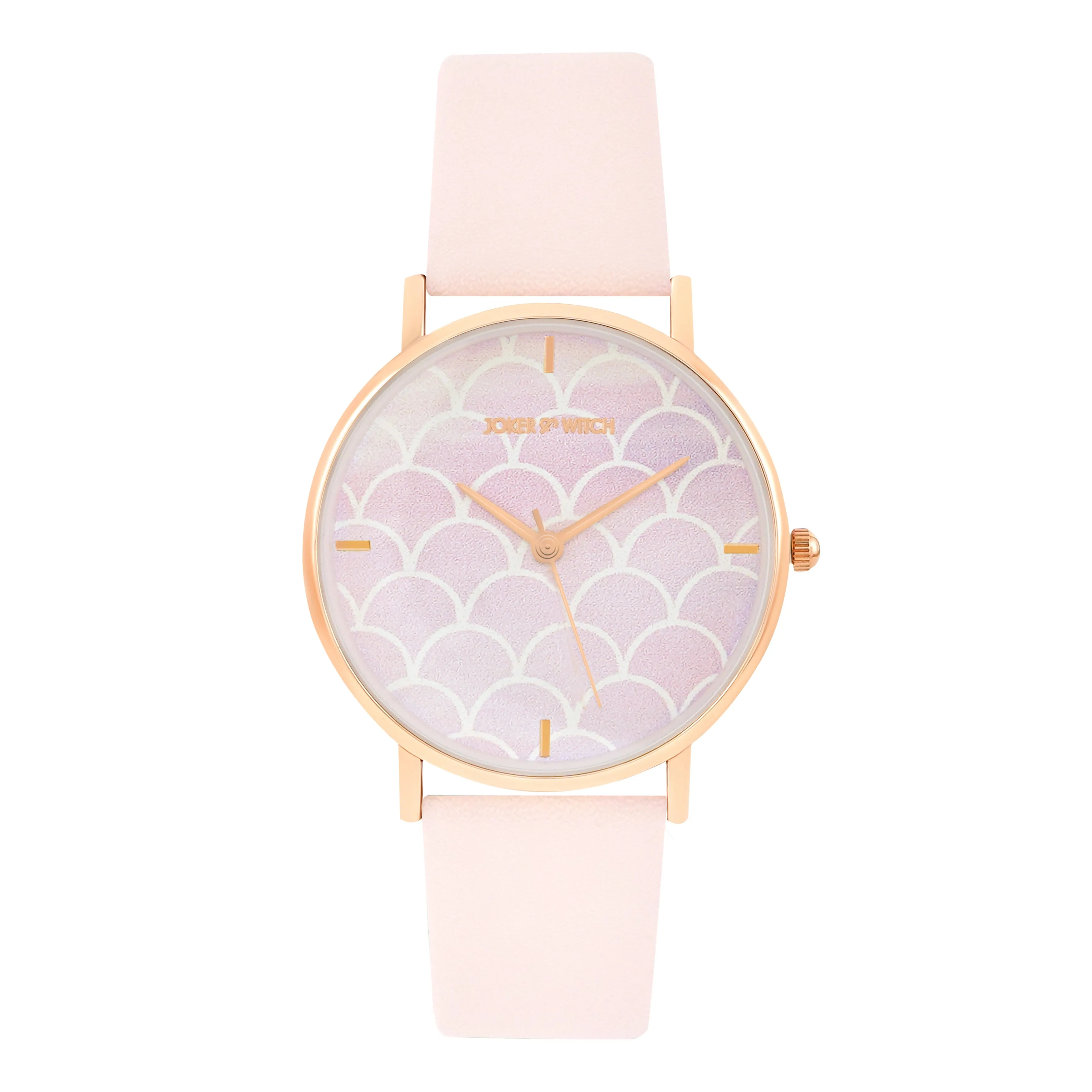 Dreamy Pastel Pink PU Strap Watch