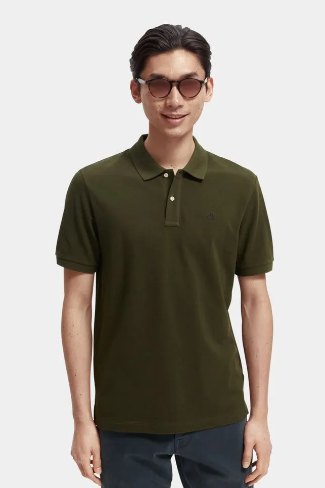 Essentials Organic Cotton Pique Polo - Military