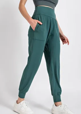 Everglade Green Lola  Butter Soft Joggers