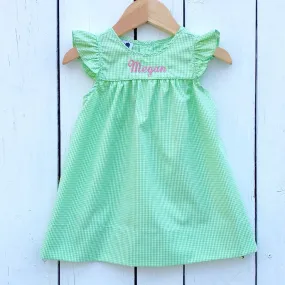 Fairway Green Gingham Dress