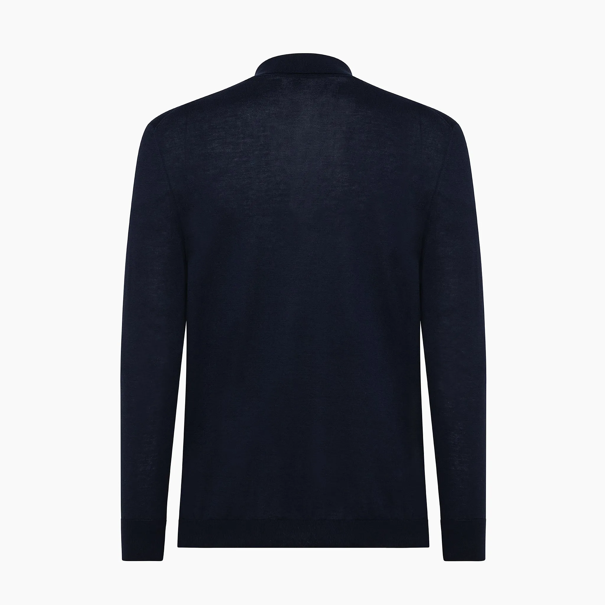 Florent long-sleeved knitted t-shirt in compact Egyptian cotton