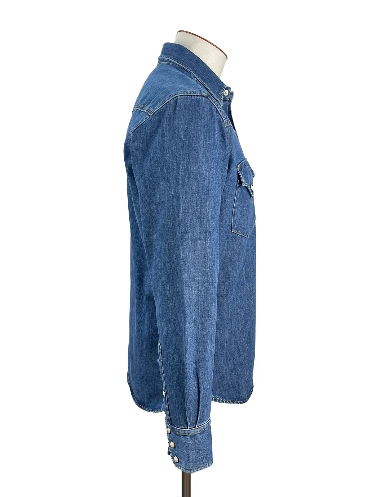 Fortela Medium Wash Denim Texan Shirt