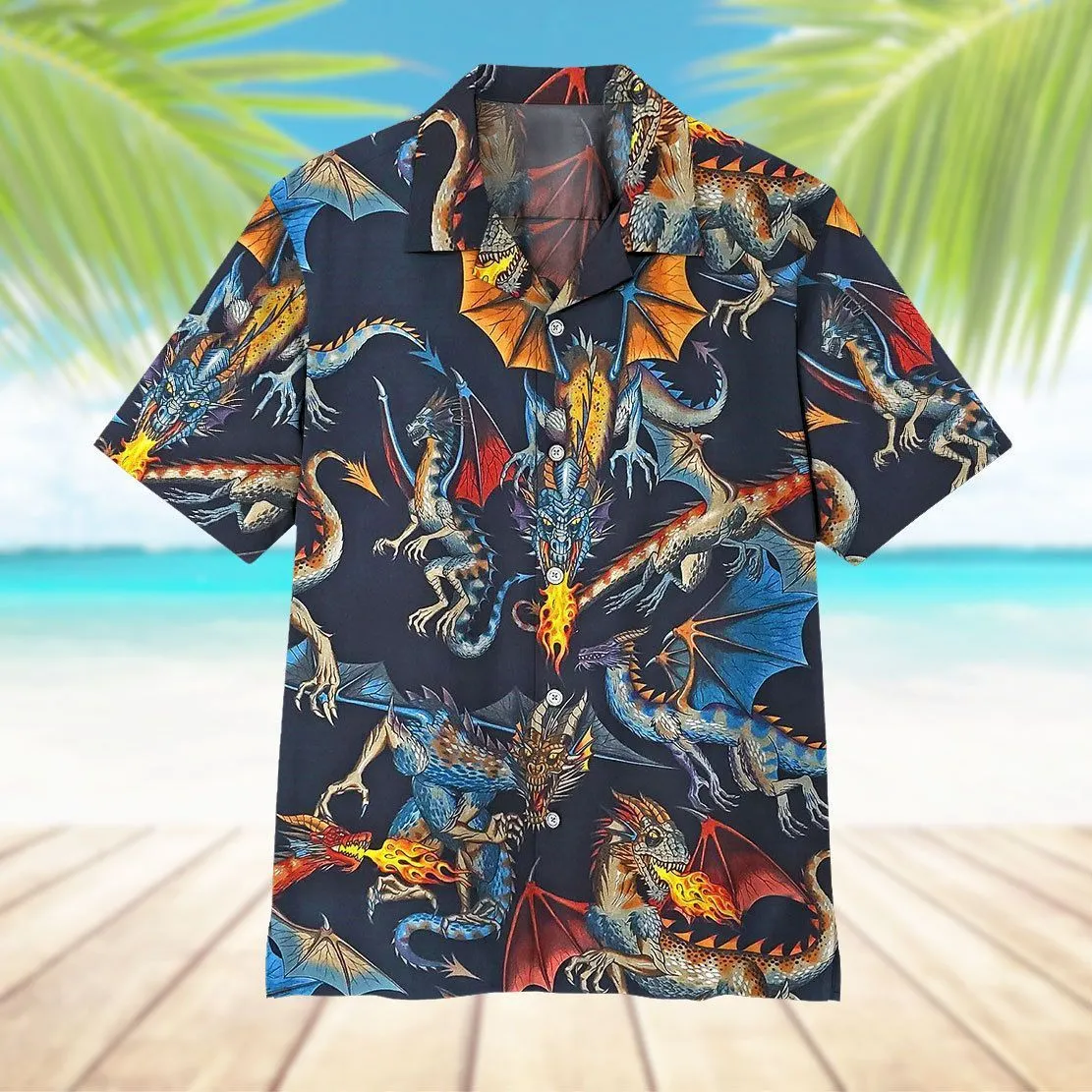 Gearhuman 3D Dragon Hawaii Shirt