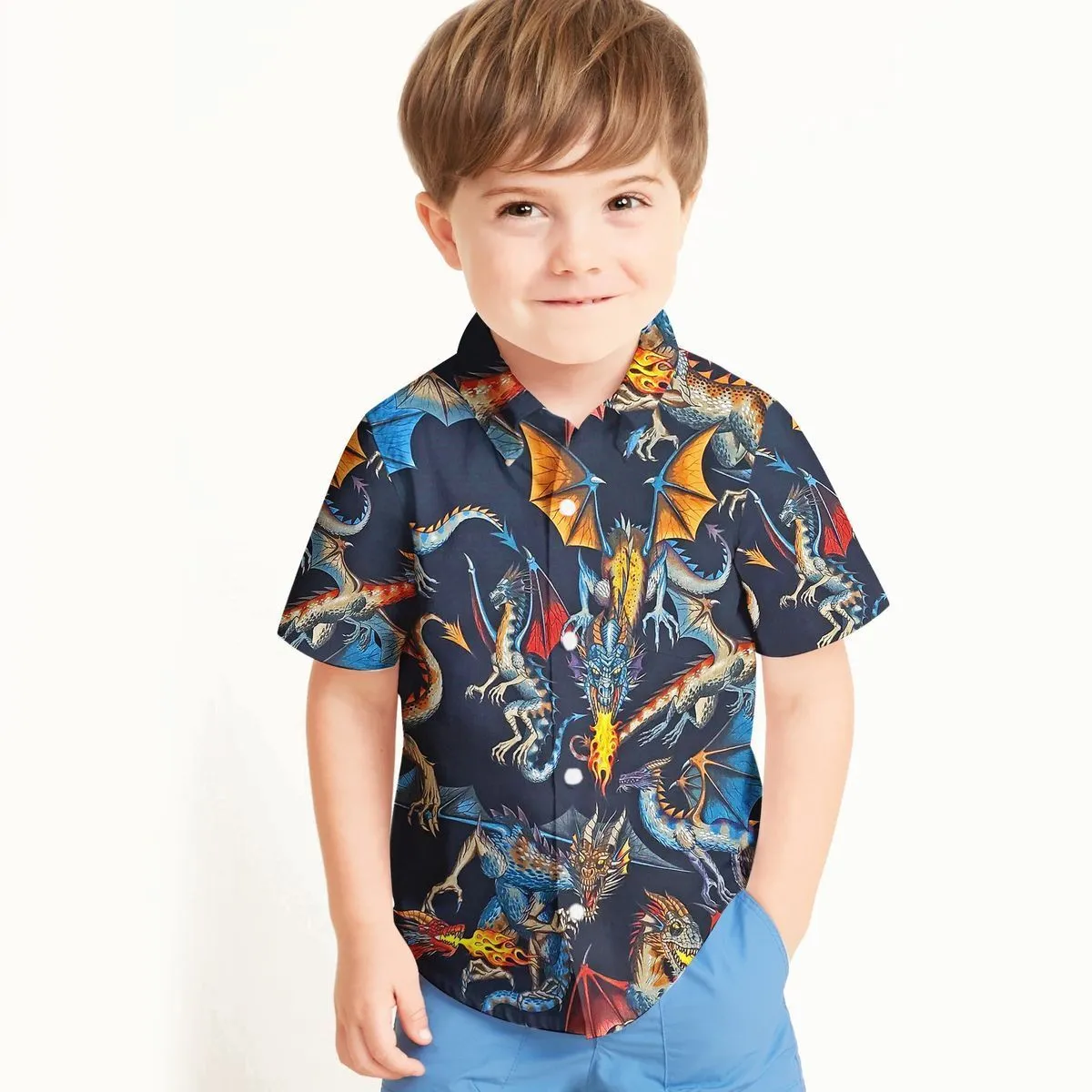 Gearhuman 3D Dragon Hawaii Shirt