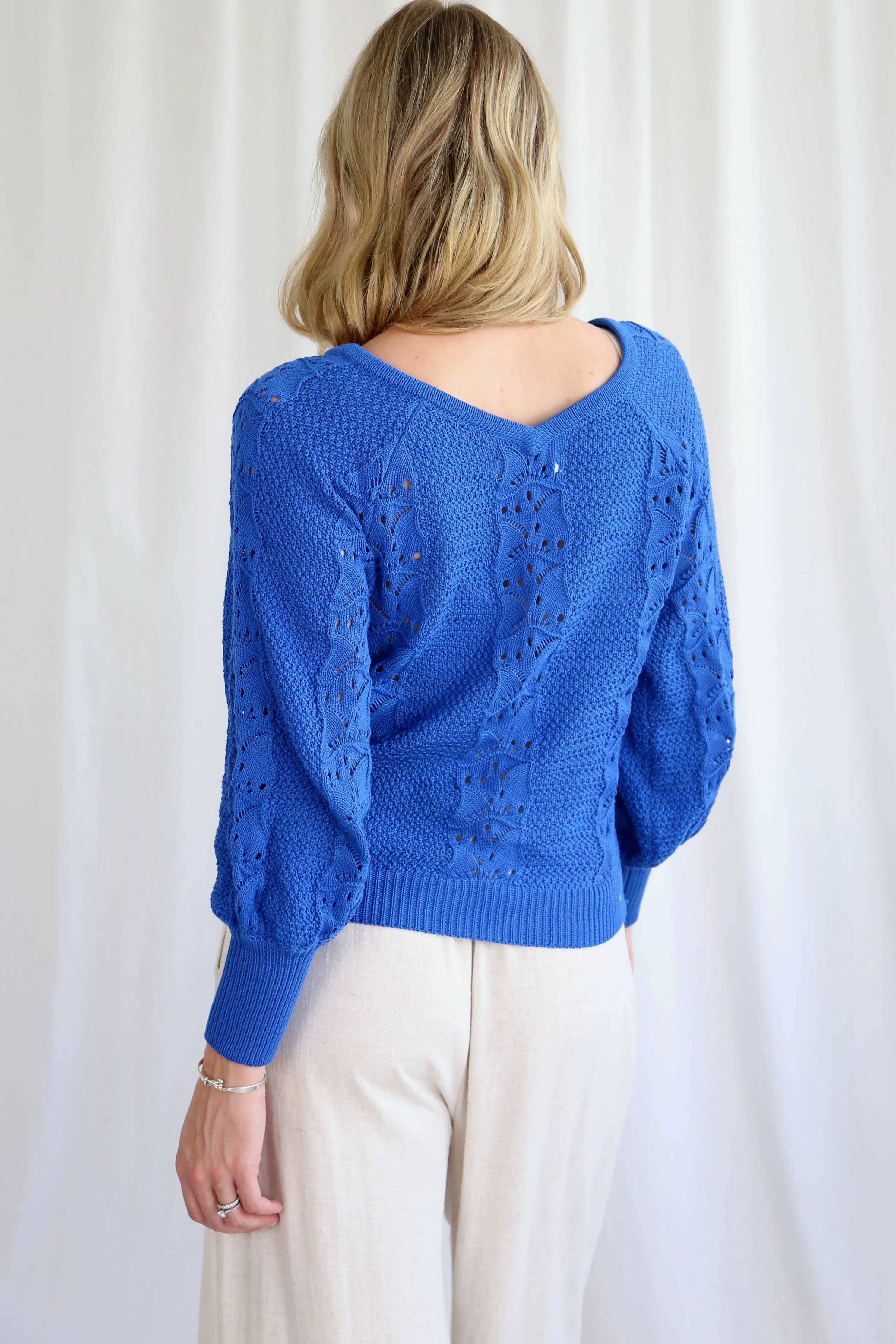 Georgia Knit Jumper - Royal Blue