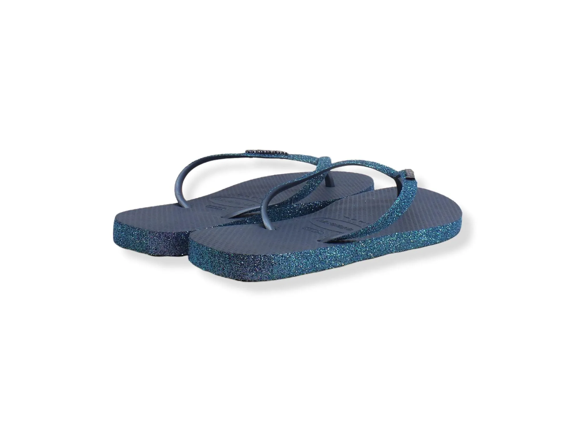 HAVAIANAS Slim Sparkle II Infradito Donna Glitter Ingido Blue 4146937