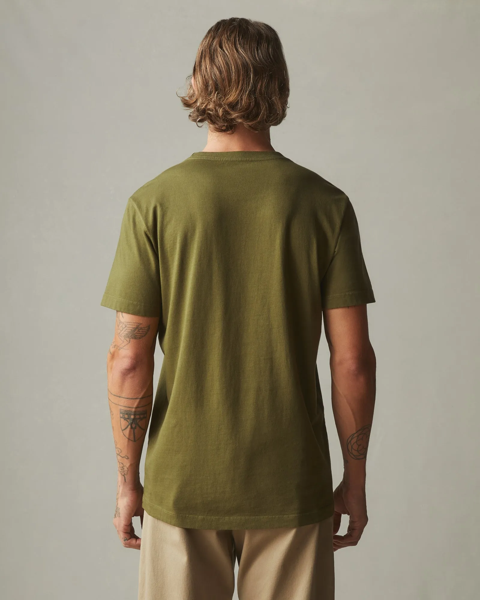 Heavyweight Pocket Tee - Rolling Moss