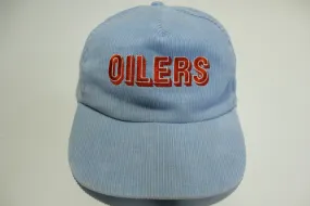 Houston Oilers Corduroy Starline Vintage 80s Adjustable Back Snapback Hat