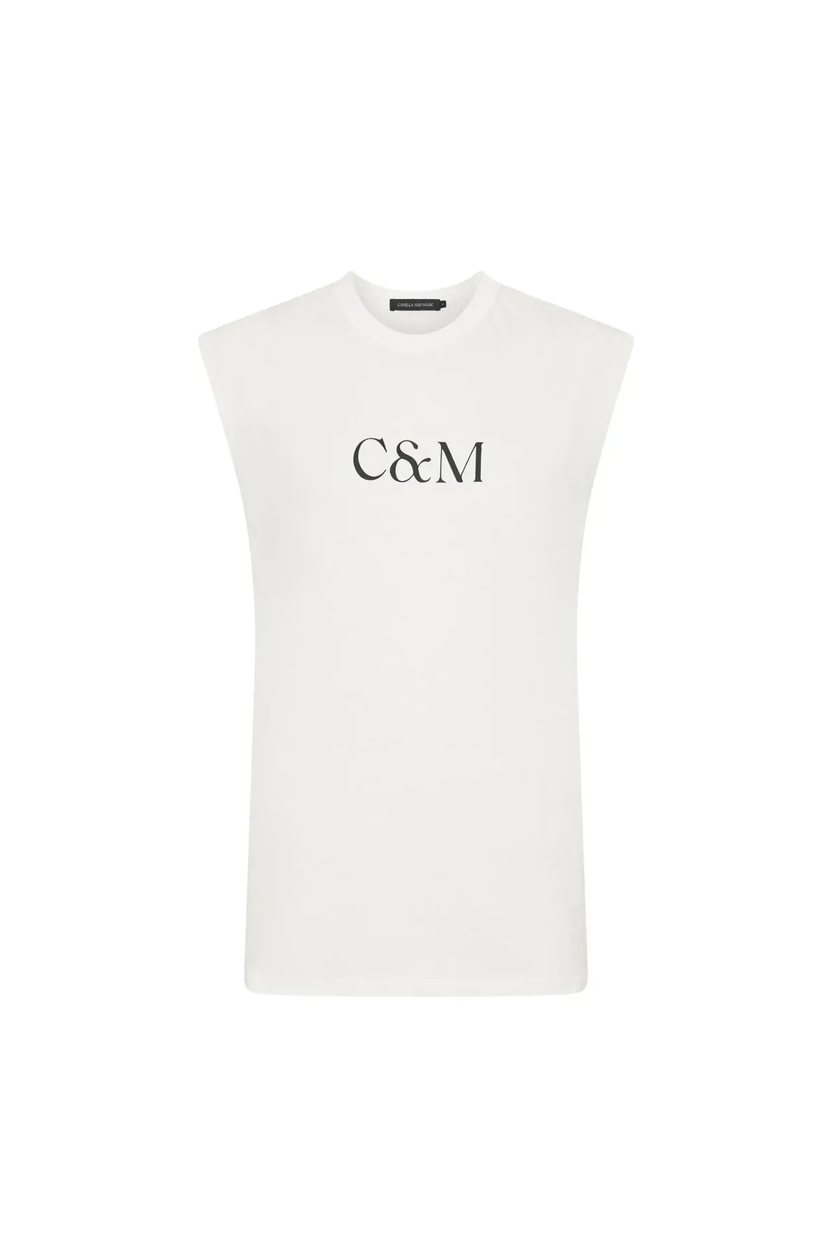 Huntington C&M Tank - Soft White/Black