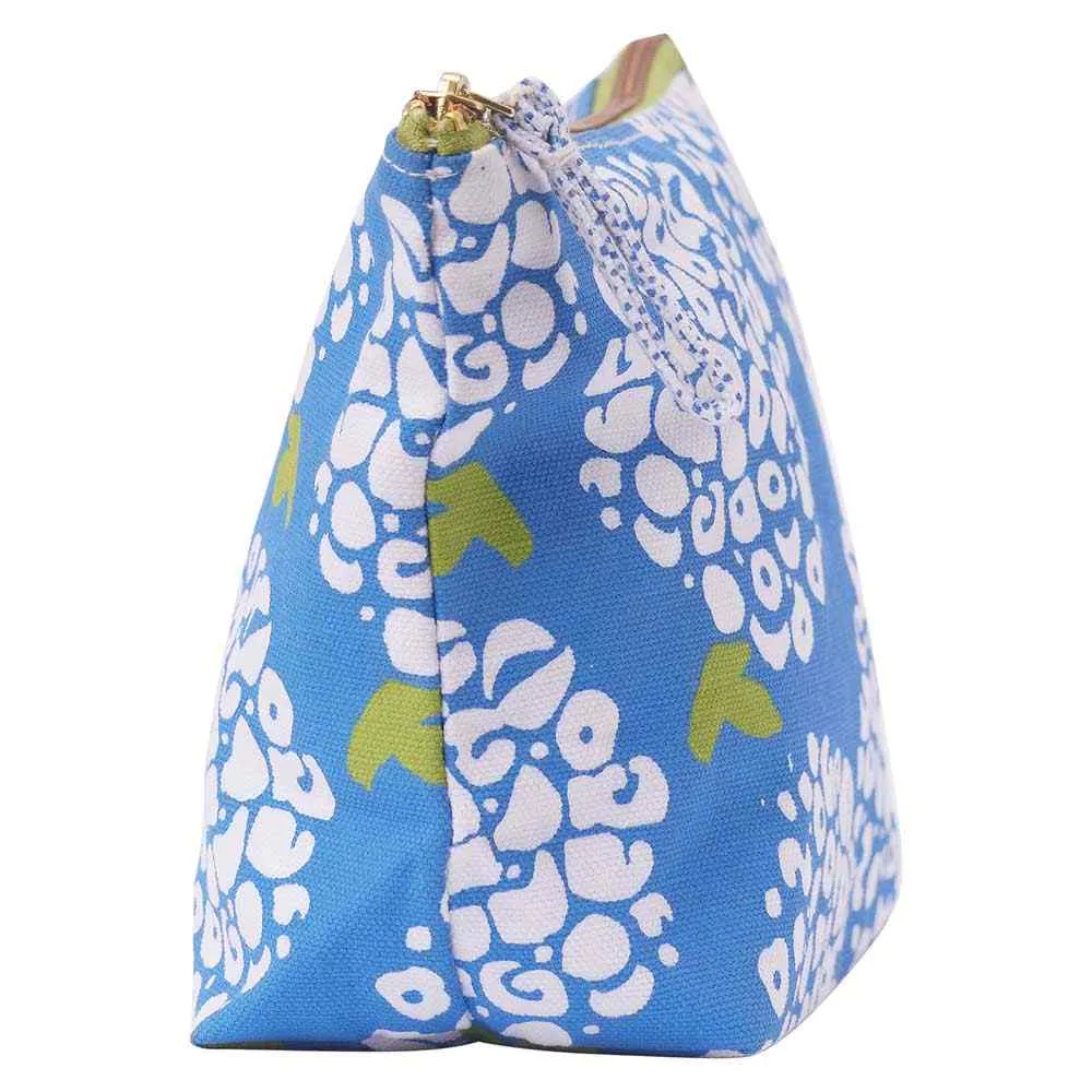 Hydrangea Blue Pouch Medium