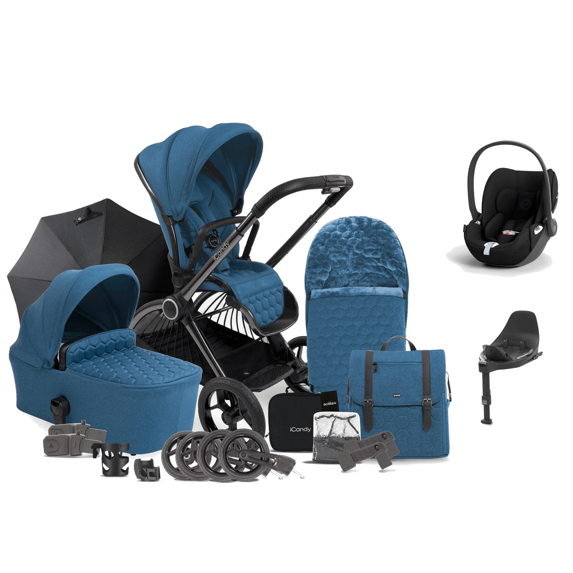 iCandy Core Cloud T Complete Travel System - Atlantis Blue