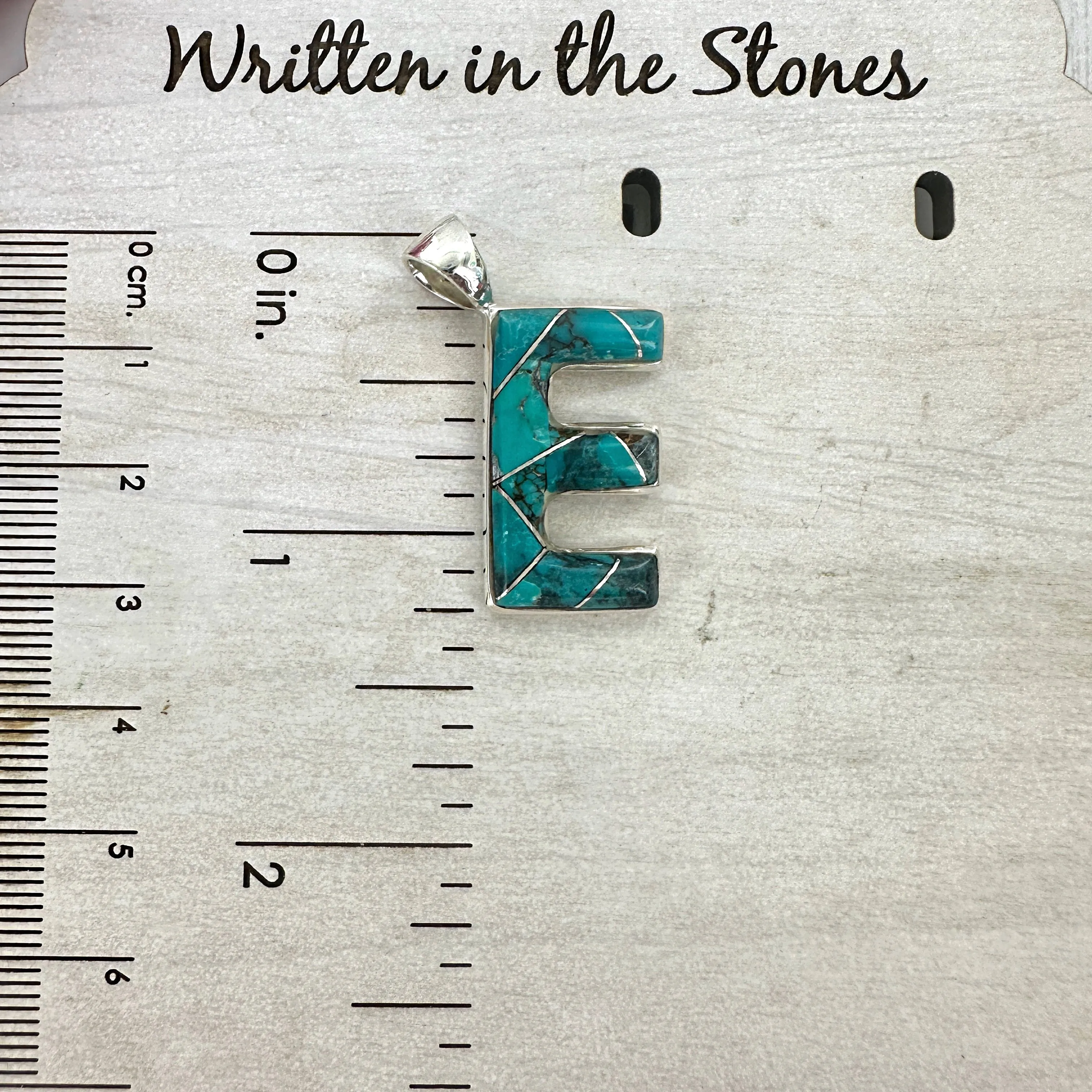 Initial Pendant {Turquoise}