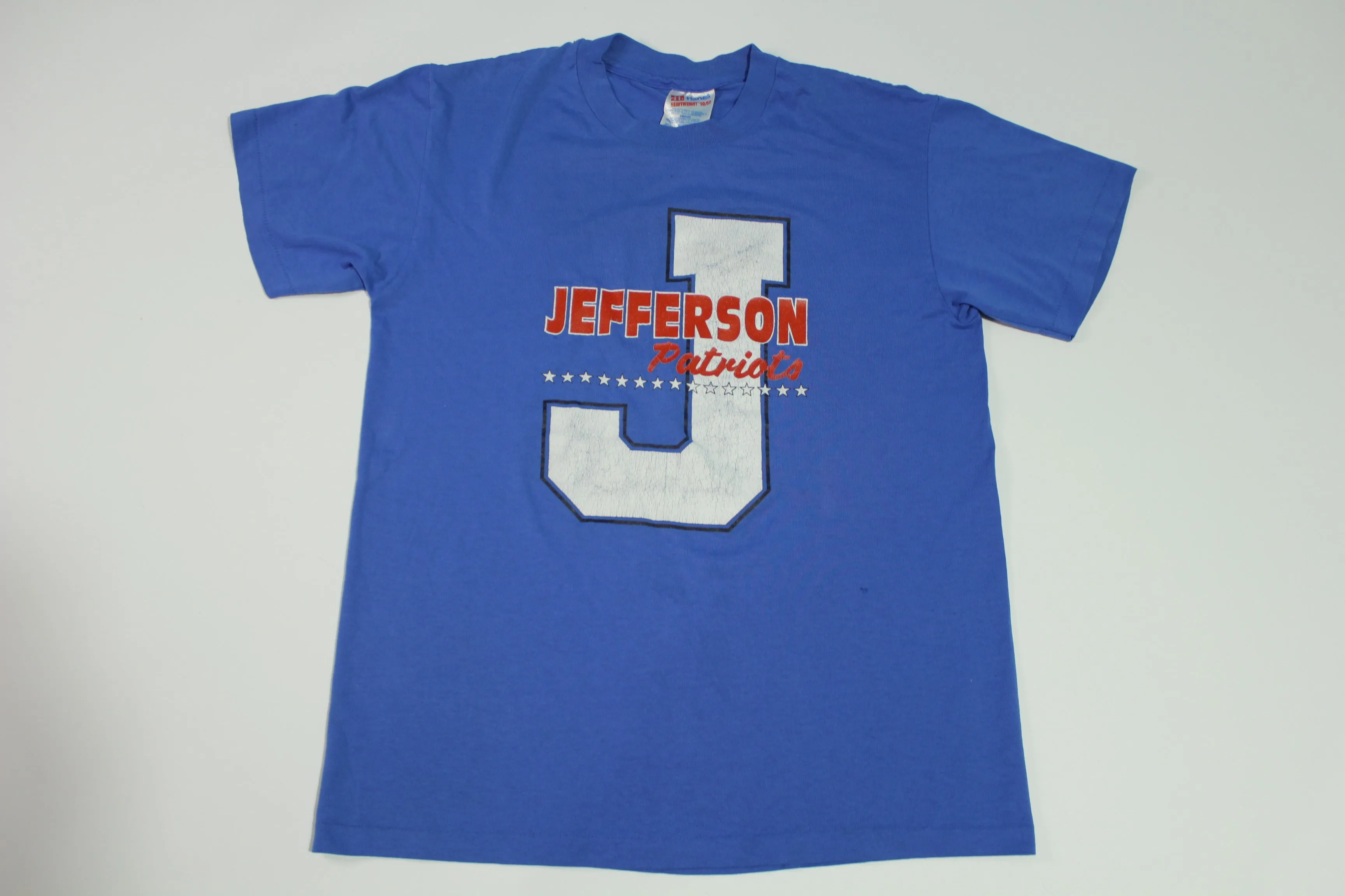 Jefferson Patriots Big J Vintage 80's Single Stitch School Pride T-Shirt