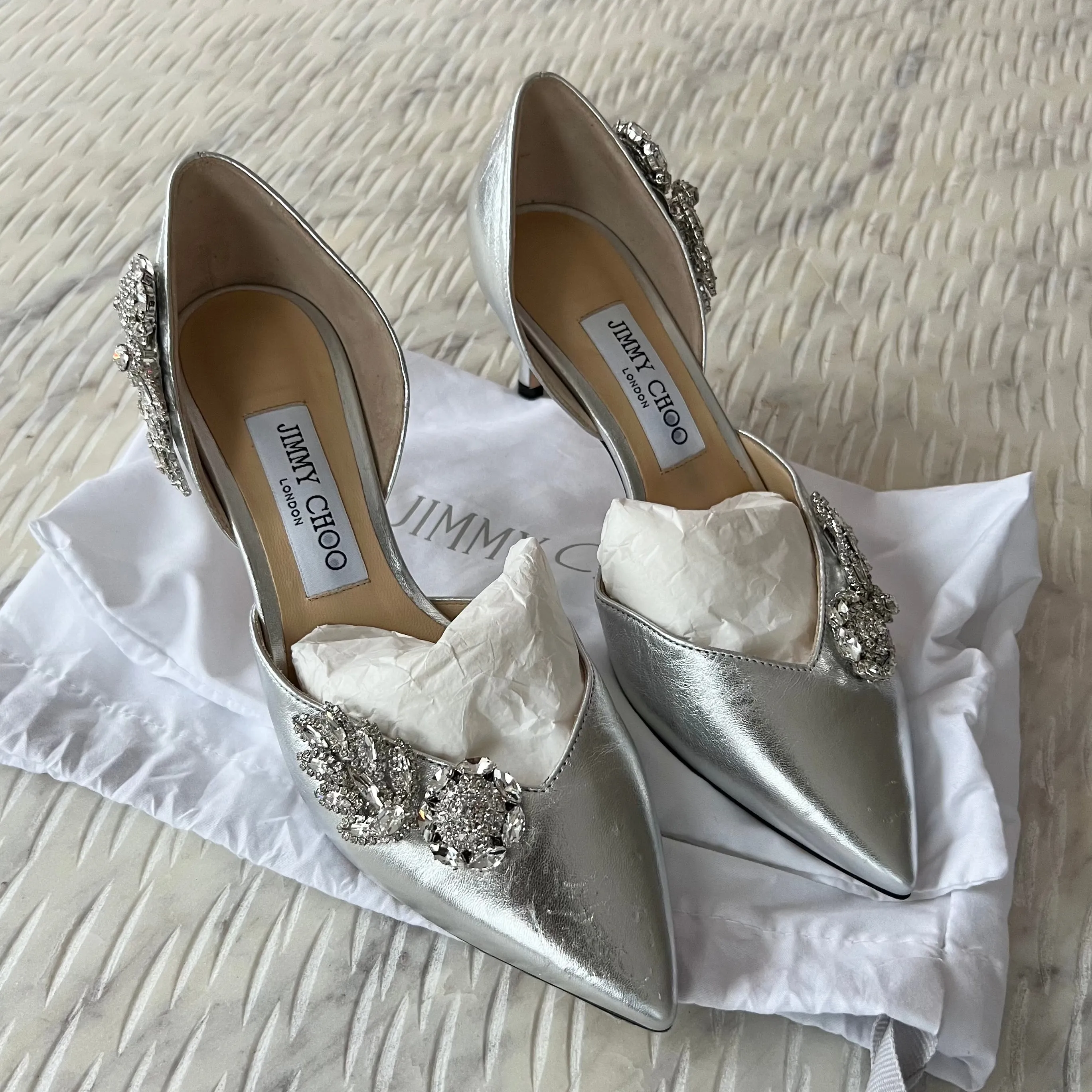 Jimmy Choo Teja 60 Crystal Heels