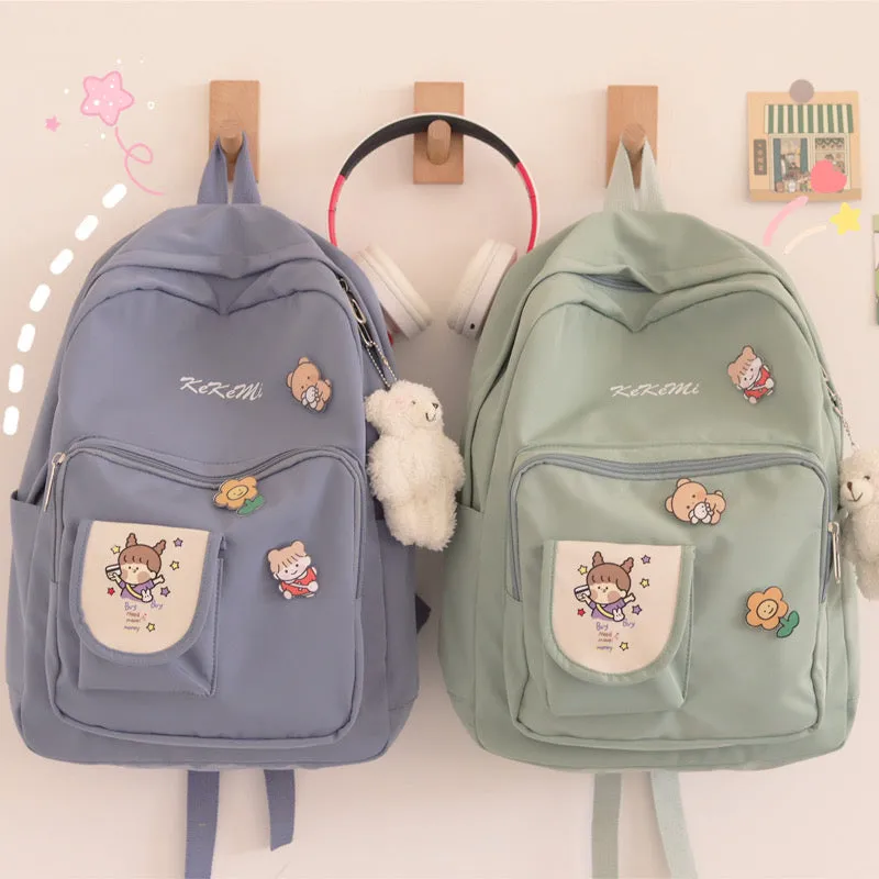 Kawaii Canvas Backpack AD11768