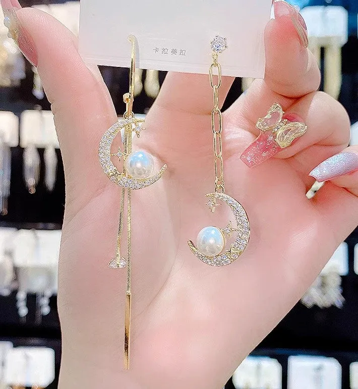 Kawaii Moon Girl Earrings PN6246