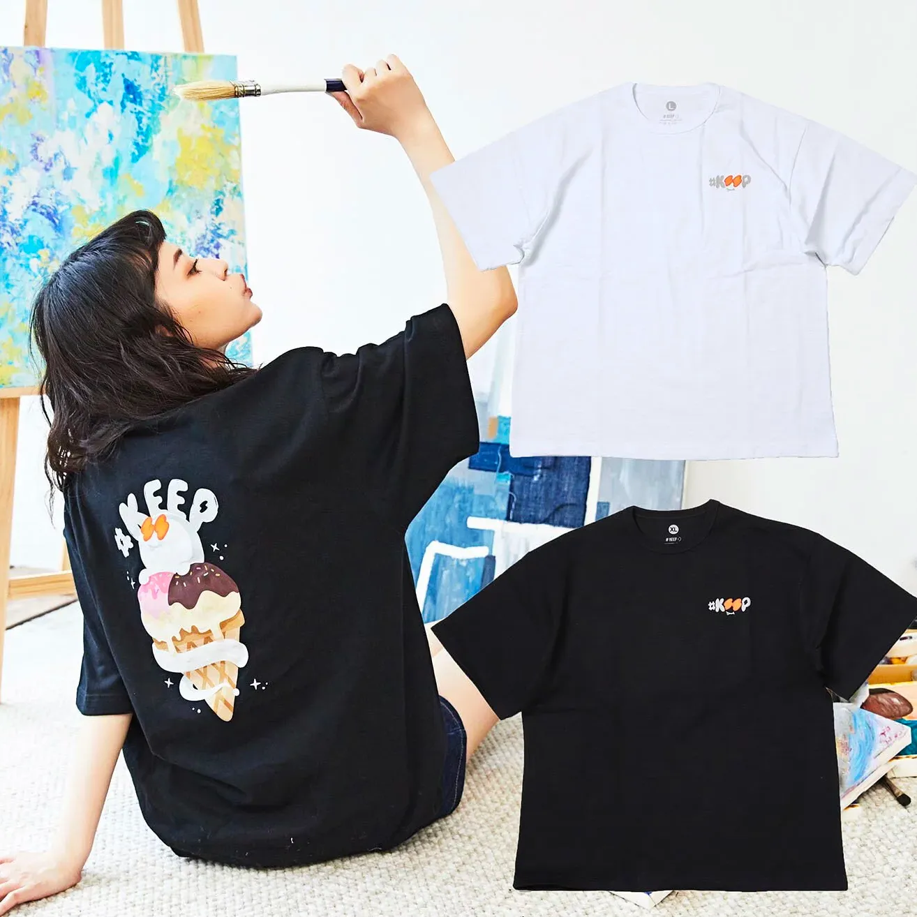 Kickstage #KEEP Ice Cream Tee [KS133]