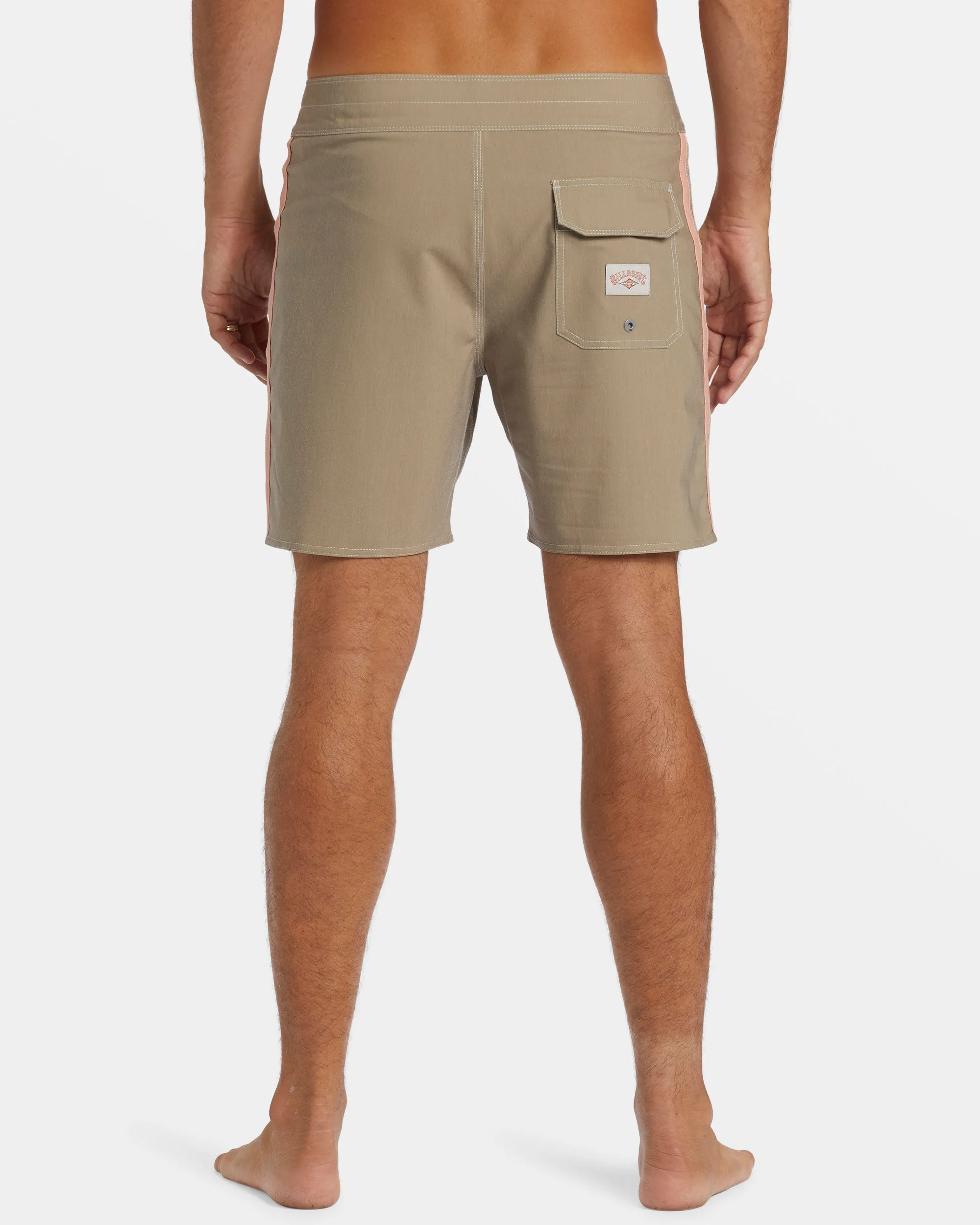 Kirra Pro Performance 17 Boardshorts - Gravel