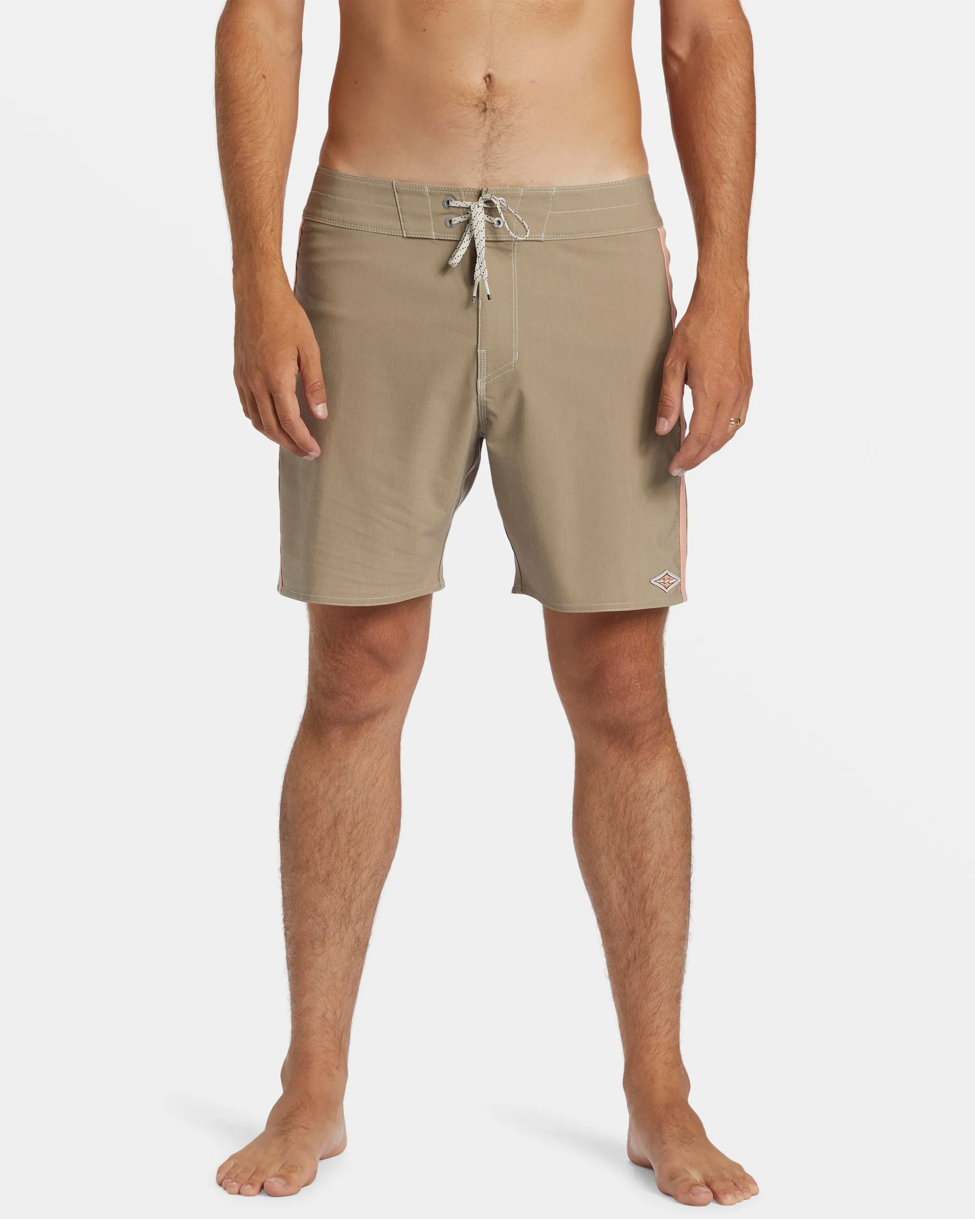 Kirra Pro Performance 17 Boardshorts - Gravel