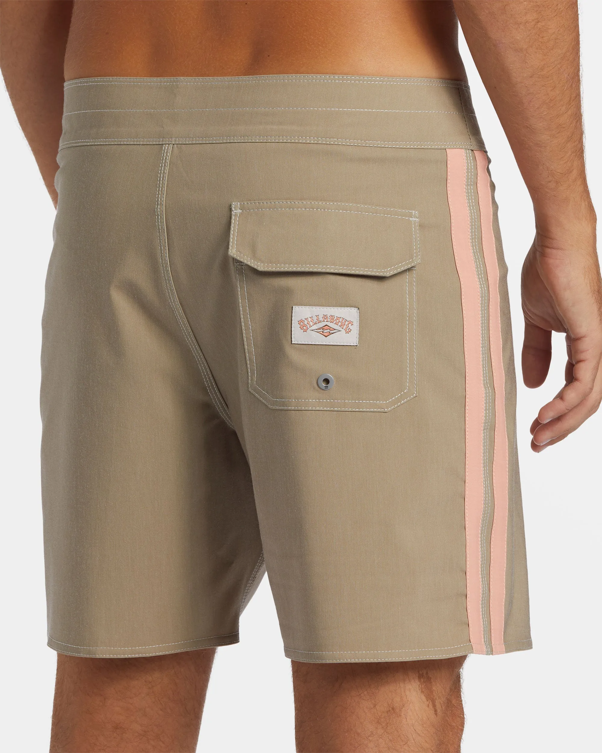 Kirra Pro Performance 17 Boardshorts - Gravel