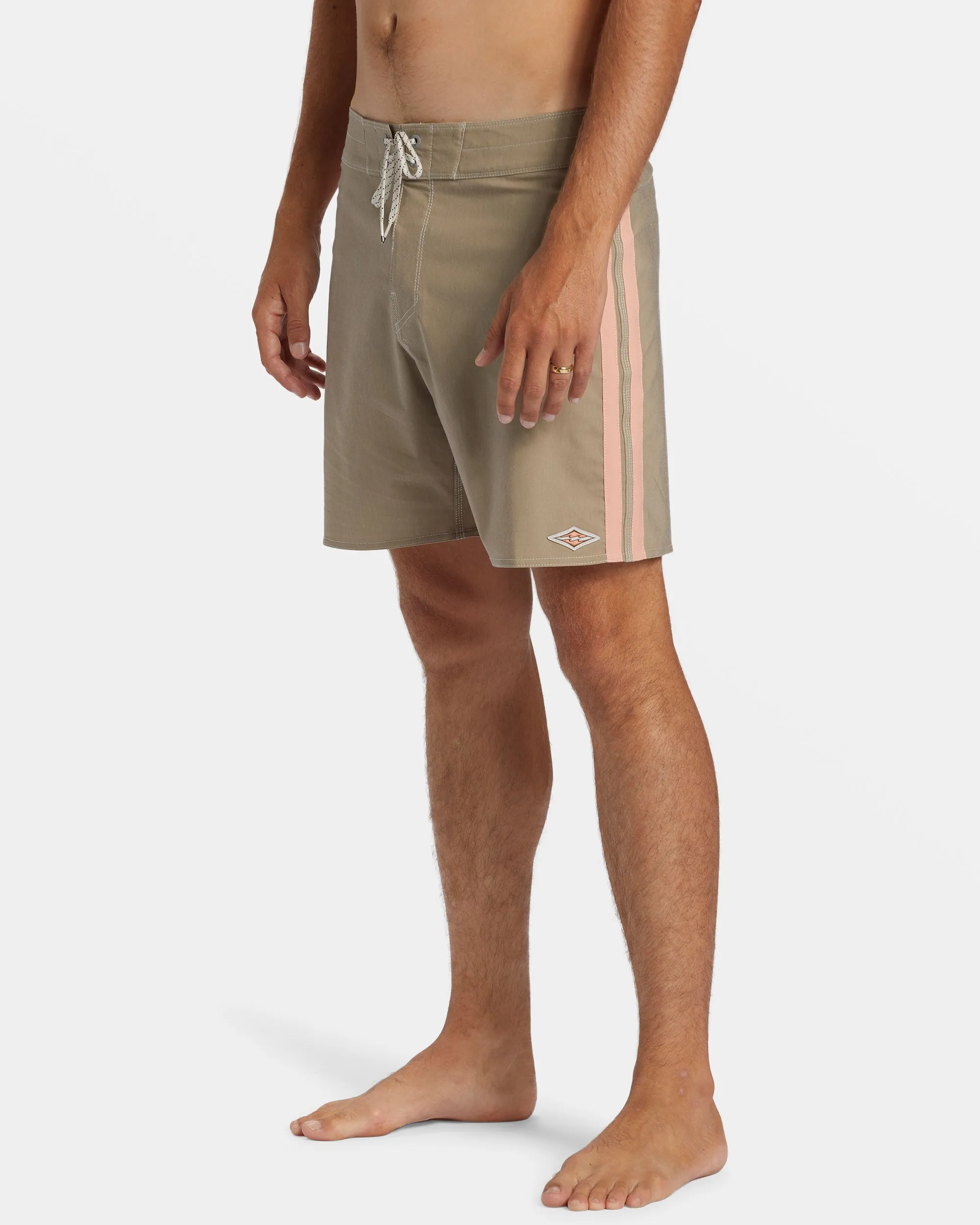 Kirra Pro Performance 17 Boardshorts - Gravel