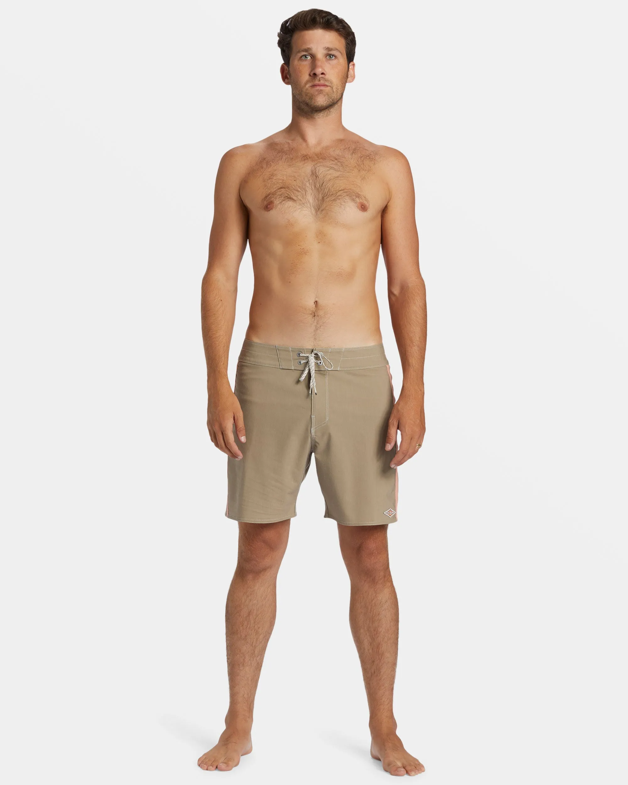 Kirra Pro Performance 17 Boardshorts - Gravel