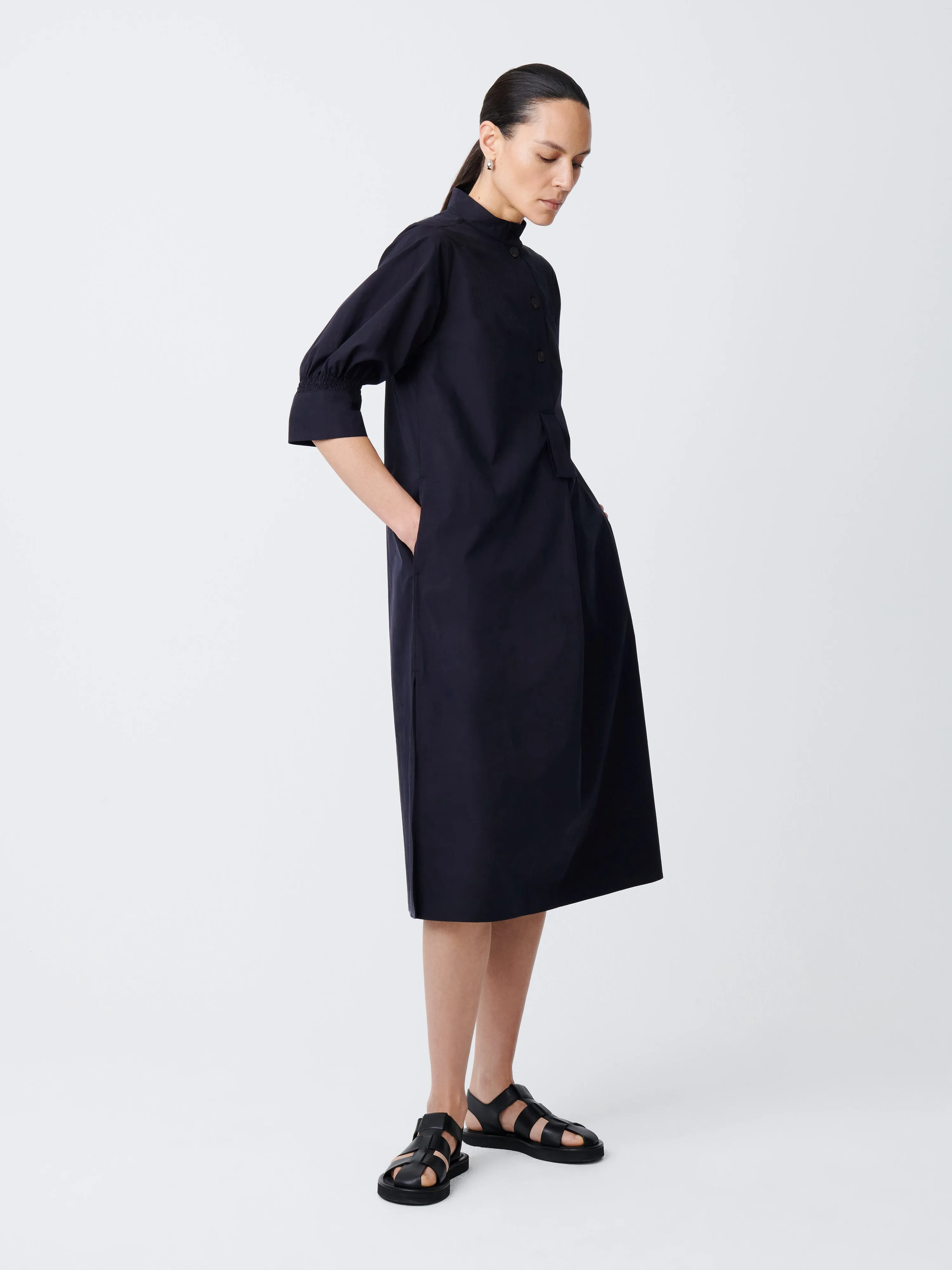 Knoll Dress in Darkest Navy