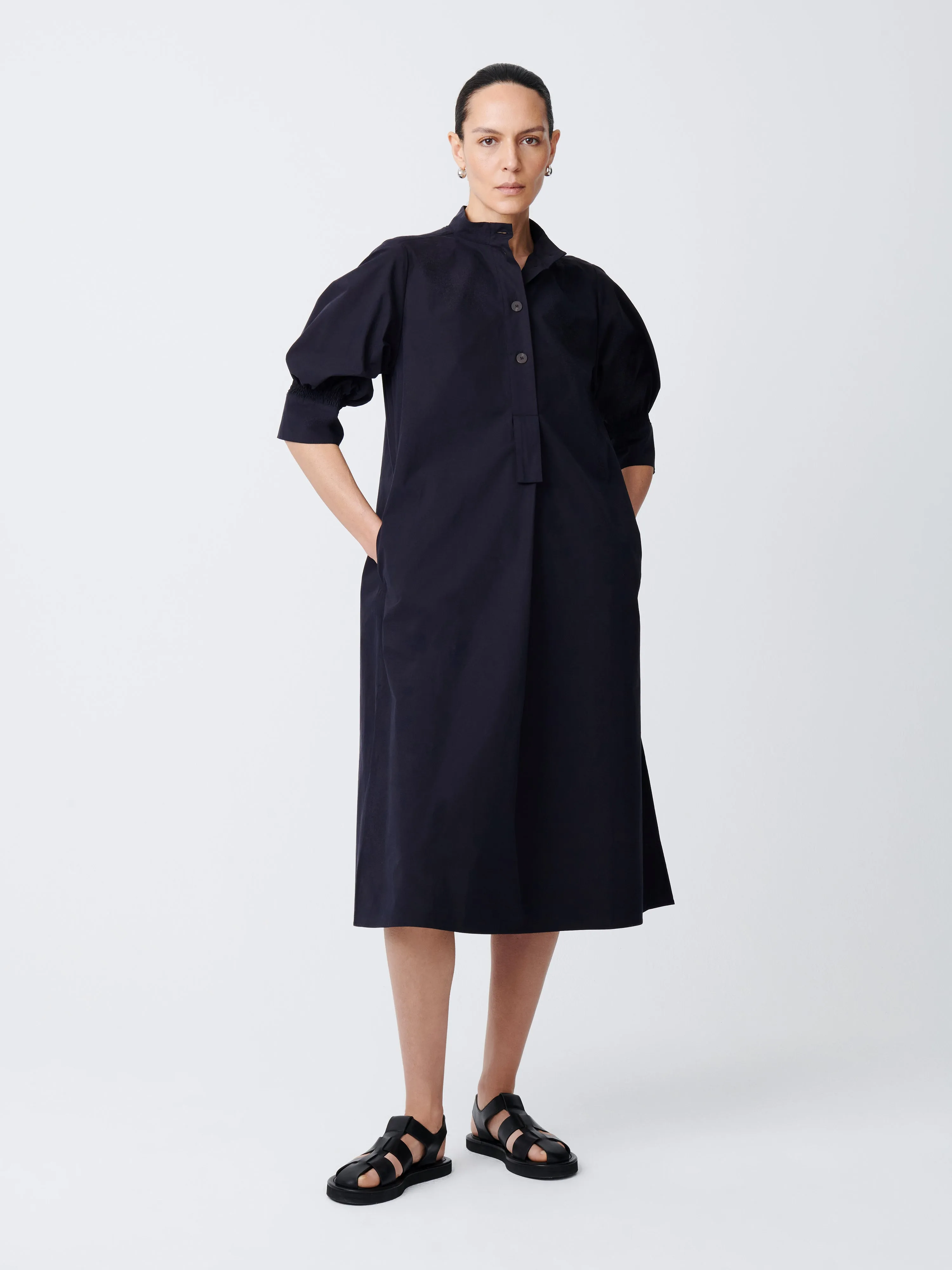 Knoll Dress in Darkest Navy